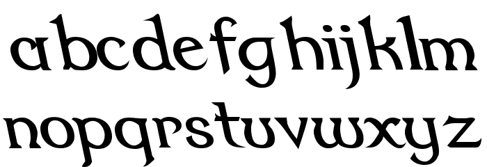 Dumbledor 2 Rev Italic Font LOWERCASE