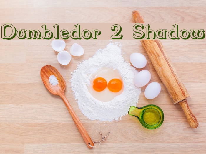 Dumbledor 2 Shadow Font examples