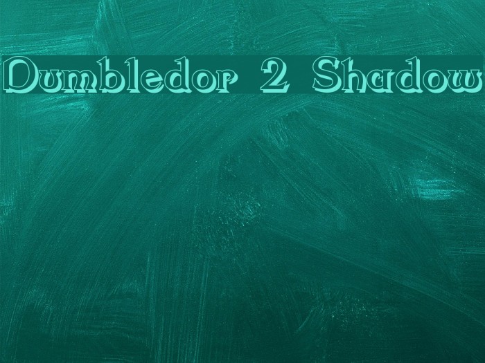 Dumbledor 2 Shadow Font examples