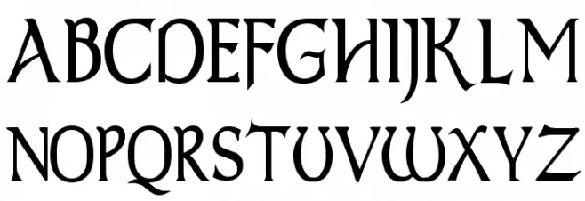 Dumbledor 2 Thin 字体 大写