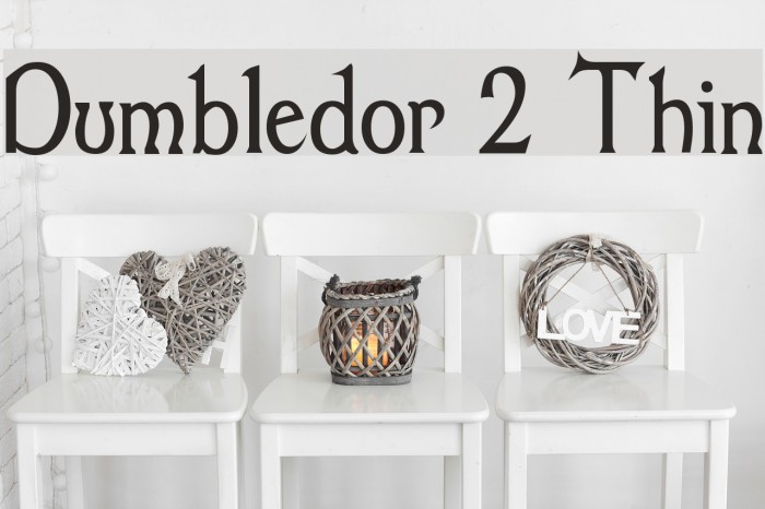 Dumbledor 2 Thin Font examples