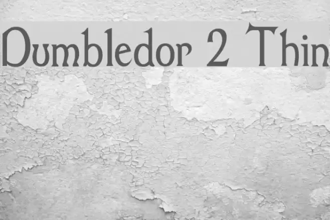 Dumbledor 2 Thin Font examples