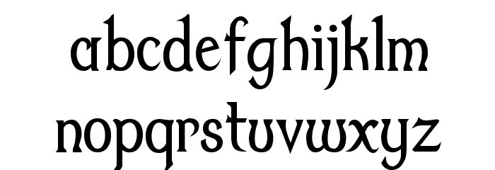 Dumbledor 2 Thin Font LOWERCASE