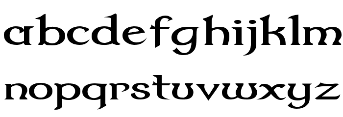 Dumbledor 2 Wide Font LOWERCASE