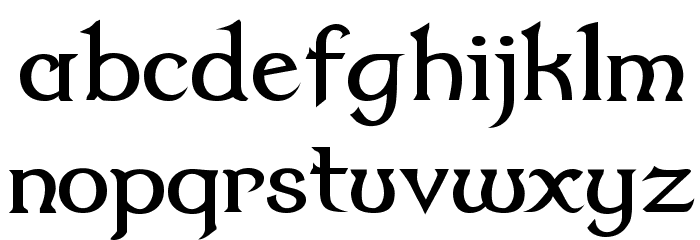 Dumbledor 2 Font LOWERCASE