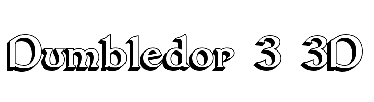 Dumbledor 3 3D Fuentes