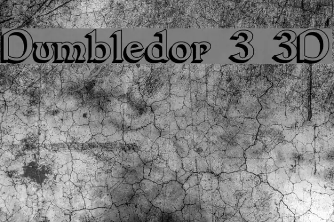 Dumbledor 3 3D Fuentes examples