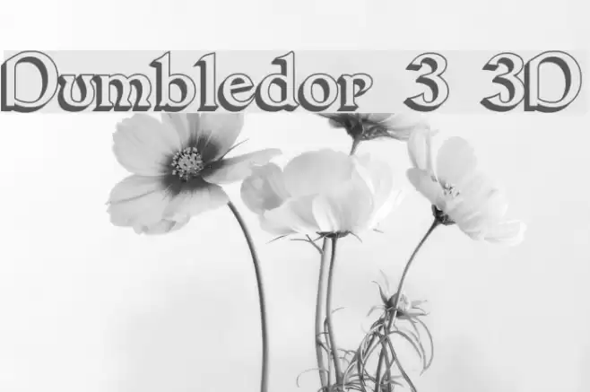 Dumbledor 3 3D Fuentes examples