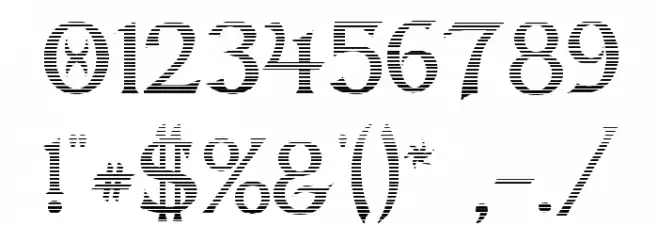 Dumbledor 3 Cut Down Font OTHER CHARS