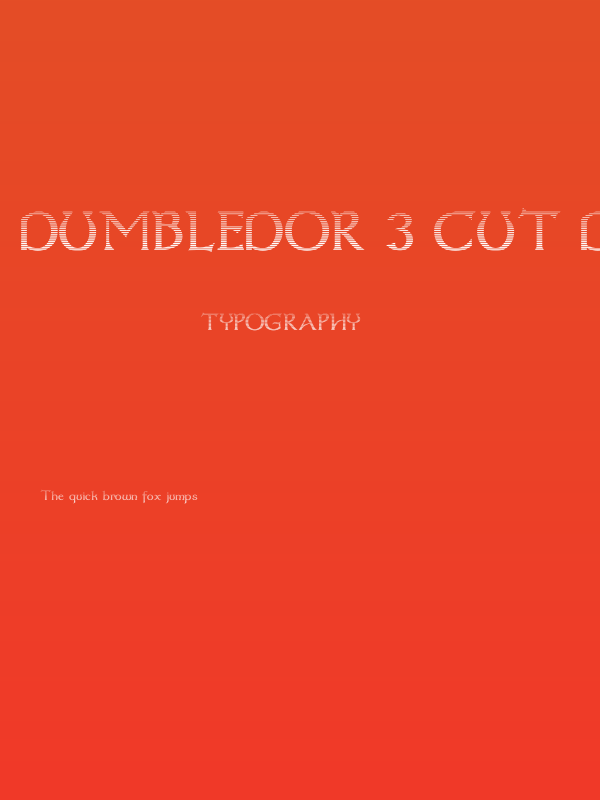 Dumbledor 3 Cut Down Poster