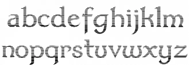 Dumbledor 3 Cut Down 字体 小写