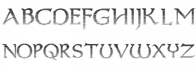 Dumbledor 3 Cut Up Schriftart Groß