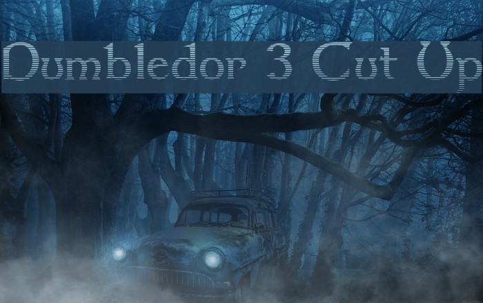 Dumbledor 3 Cut Up Font examples