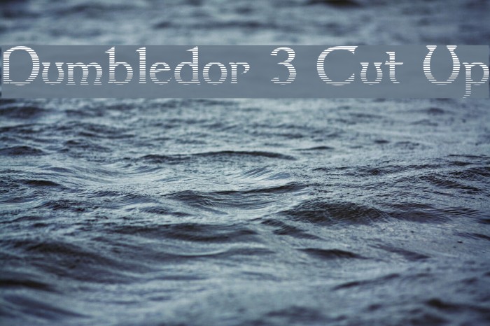 Dumbledor 3 Cut Up Font examples