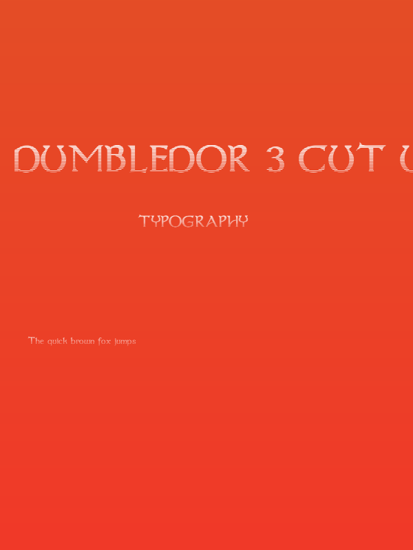 Dumbledor 3 Cut Up Poster