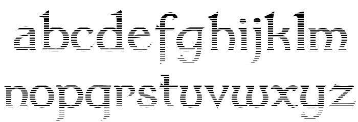 Dumbledor 3 Cut Up Font LOWERCASE