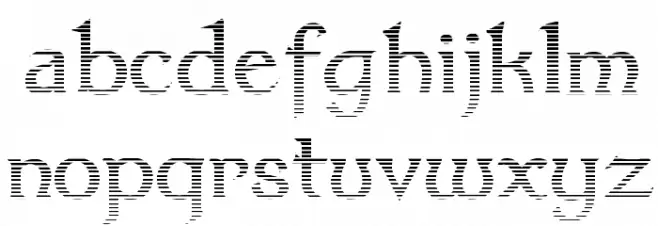 Dumbledor 3 Cut Up Font Litere mici