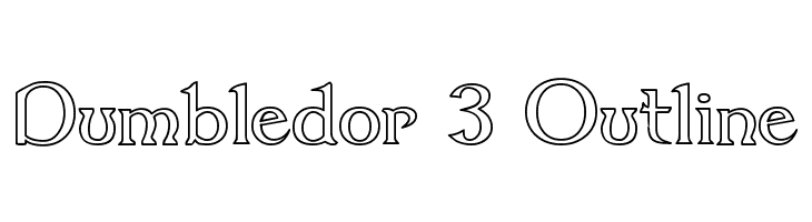 Dumbledor 3 Outline  Descarca Fonturi Gratis
