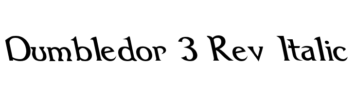 Dumbledor 3 Rev Italic  Descarca Fonturi Gratis