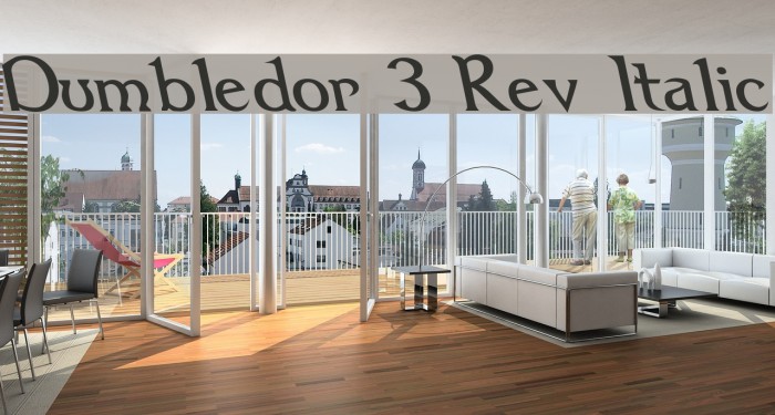 Dumbledor 3 Rev Italic Font examples