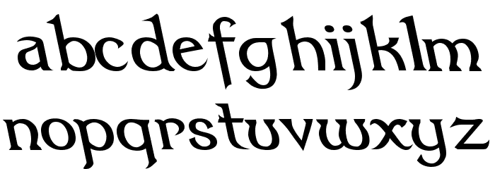 Dumbledor 3 Rev Italic Font Litere mici