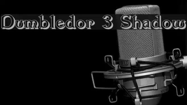 Dumbledor 3 Shadow Font examples