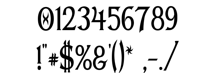 Dumbledor 3 Thin Font OTHER CHARS