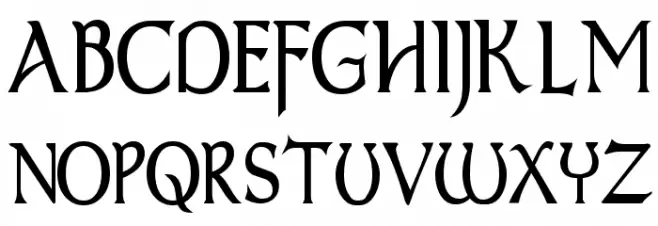 Dumbledor 3 Thin Шрифта ВЕРХНИЙ