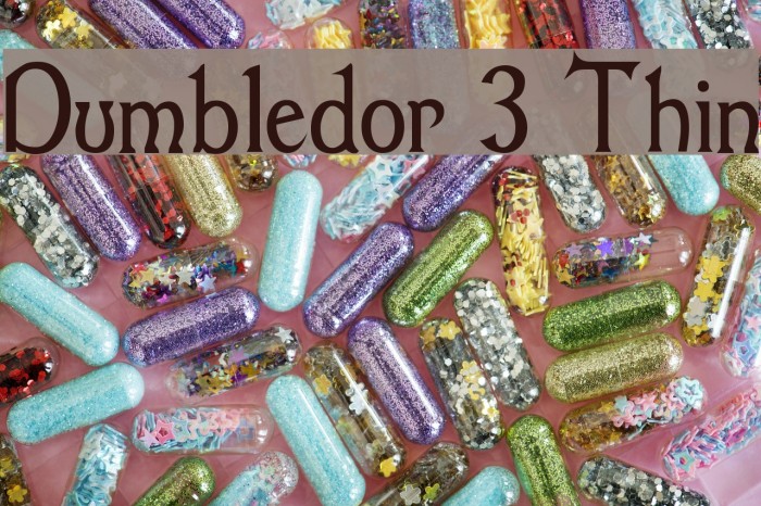 Dumbledor 3 Thin Font examples