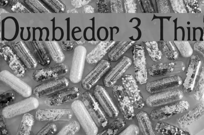 Dumbledor 3 Thin フォント examples