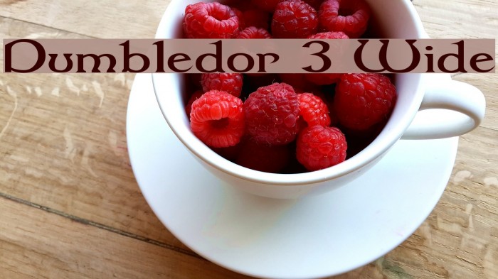 Dumbledor 3 Wide Fuentes examples
