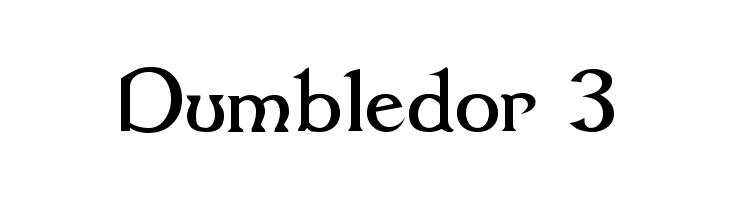 Dumbledor 3 Font