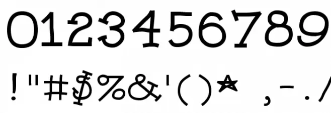 Dummies Font OTHER CHARS