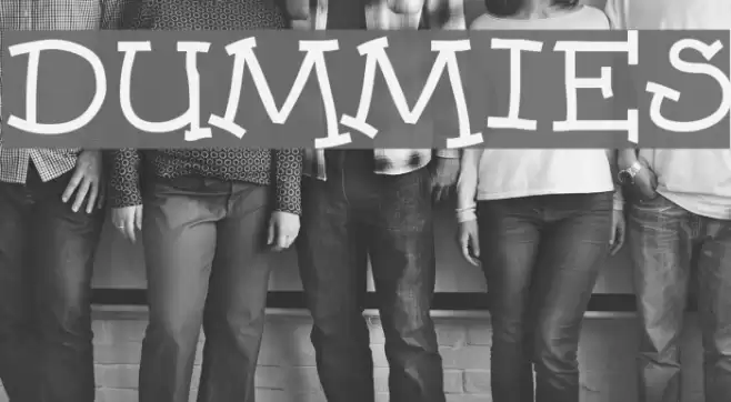 Dummies Font examples