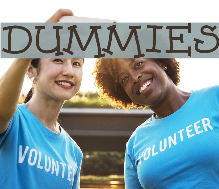 Dummies Font examples