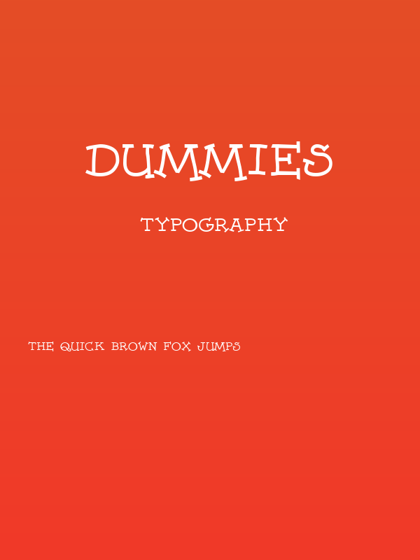 Dummies Poster