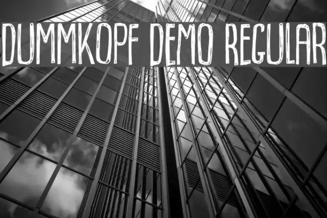 Dummkopf DEMO Regular Font examples