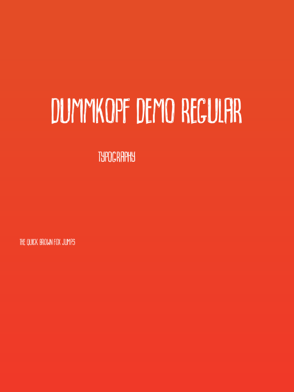 Dummkopf DEMO Regular Poster