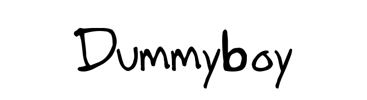 Dummyboy  Скачать бесплатные шрифты