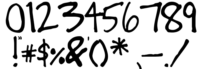 Dummyboy Font OTHER CHARS