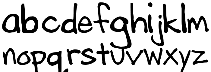 Dummyboy Font LOWERCASE