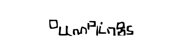 Dumplings  Frei Schriftart Herunterladen