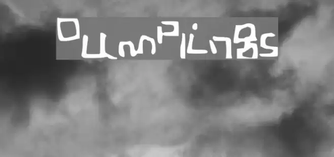 Dumplings Font examples