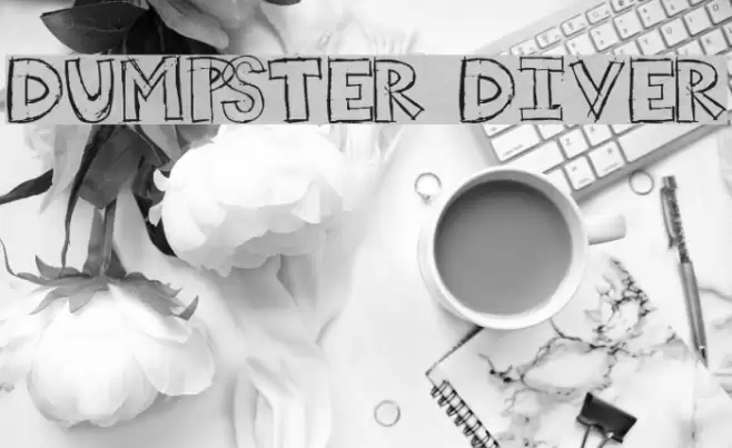 Dumpster Diver Font examples
