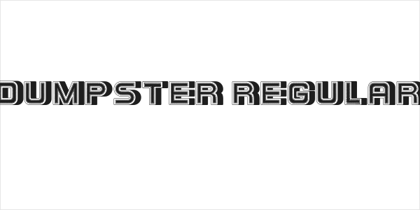 Dumpster Regular Logo