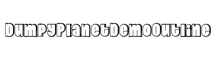 Dumpy Planet Demo Outline  Frei Schriftart Herunterladen