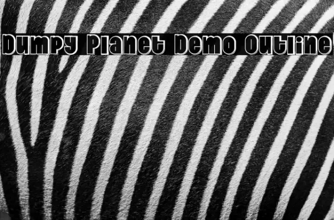 Dumpy Planet Demo Outline Font examples