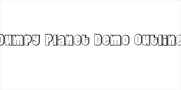 Dumpy Planet Demo Outline Logo