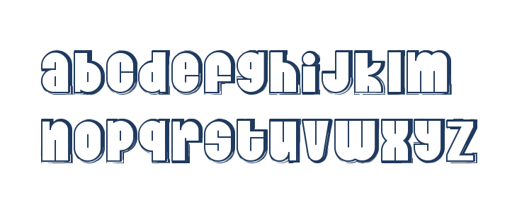 Dumpy Planet Demo Outline Lowercase