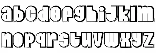 Dumpy Planet Demo Outline Шрифта строчной